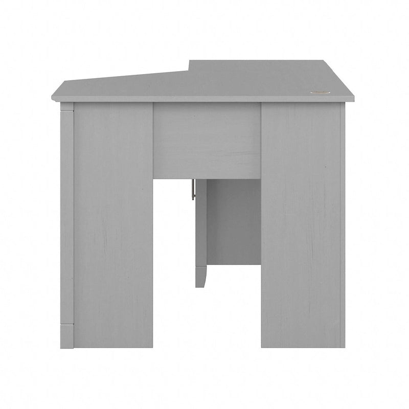 54W Corner Computer Desk with Storage Cabinet and Open Cubby, Bing Cherry