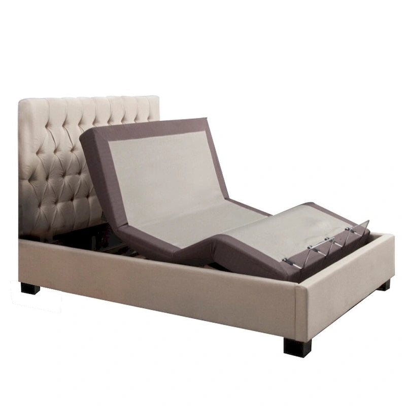 Sommier Électrique Réglable avec Inclinaison Tête et Pieds Massage Télécommande