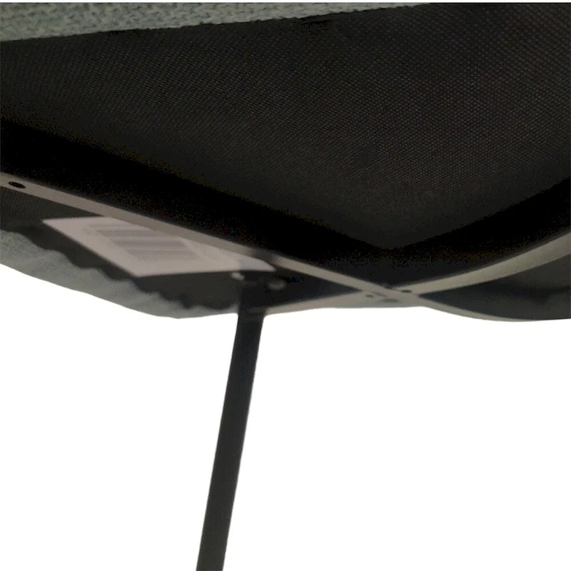 Chaise de salle à manger d'appoint rembourrée avec dossier haut et pieds en métal