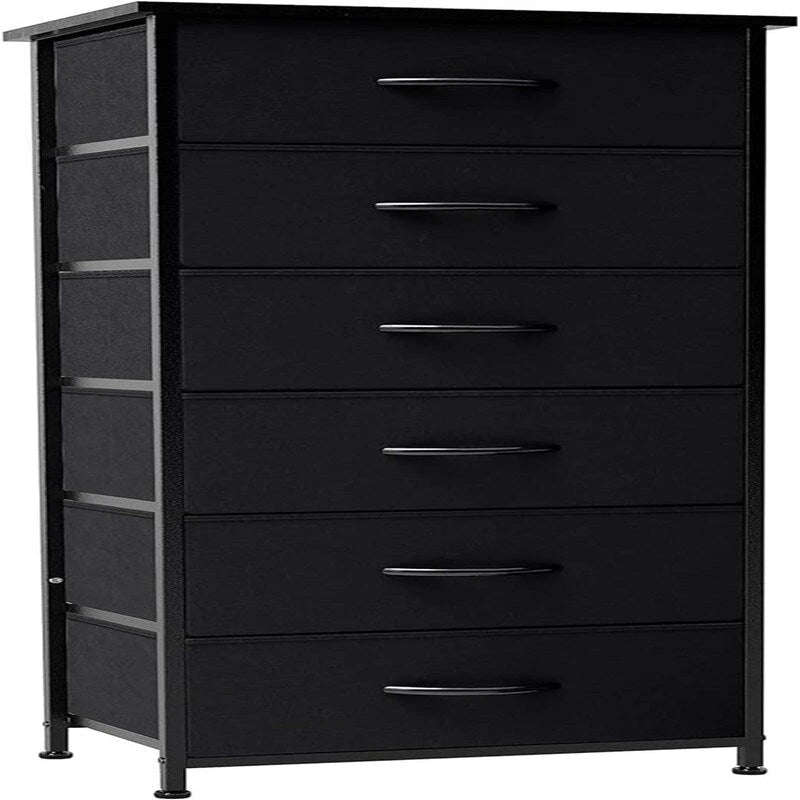 6-Drawer Vertical Dresser Storage Tower Organizer with Wood Handles