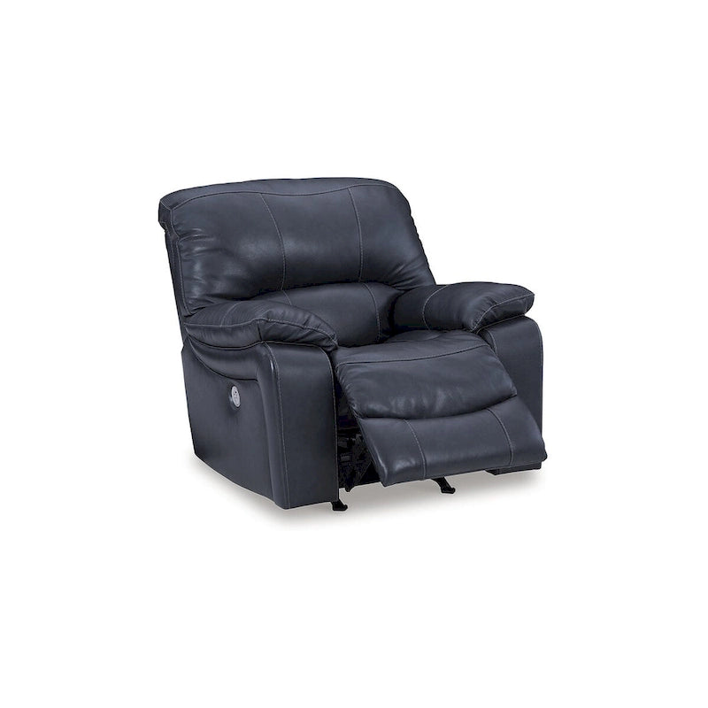 Fauteuil inclinable à bascule Ocean Power avec port USB en cuir