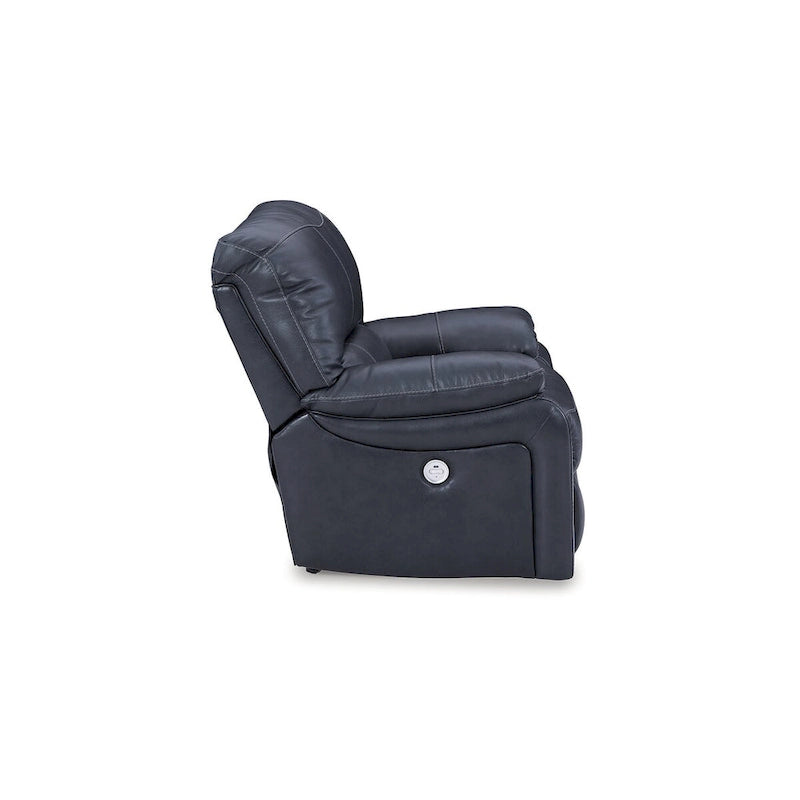Fauteuil inclinable à bascule Ocean Power avec port USB en cuir